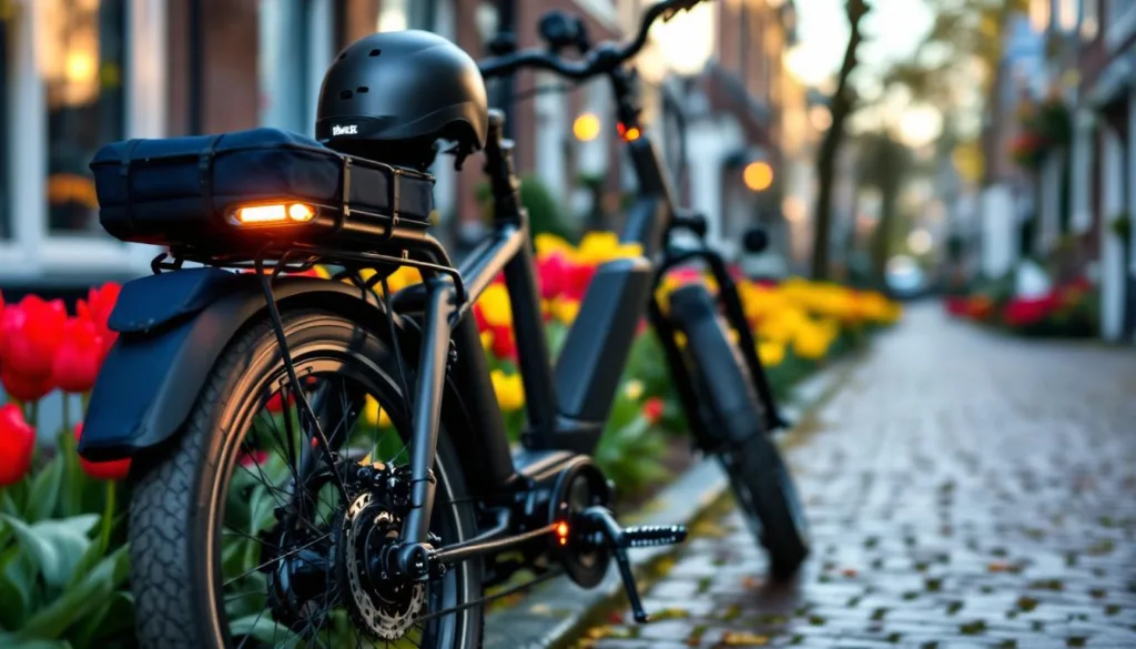 fietsdeskundige legt uit waarom bepaalde accessoires onmisbaar zijn voor elke elektrische fiets om veiligheid en comfort te garanderen.