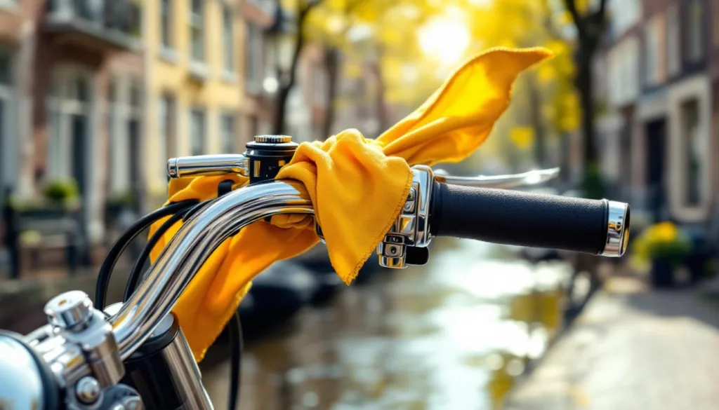 ontdek de betekenis achter de gele lap aan het motorstuur en waarom het meer is dan alleen een decoratief element.