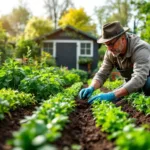 een tuinman legt uit waarom je moestuin elk seizoen opnieuw moet inrichten voor een gezonde en productieve oogst.