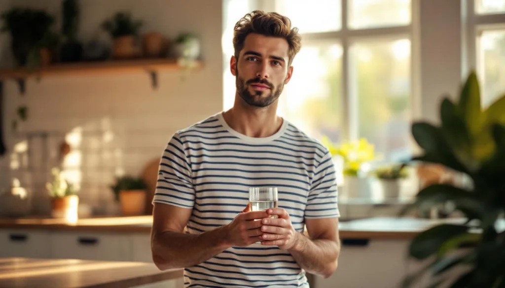 voedingsdeskundige legt uit waarom het belangrijk is om je maag leeg te hebben voor je eerste glas water van de dag voor optimale gezondheid.